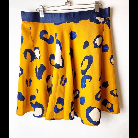 Phillip Lim 3.1 Orange Blue Animal Print size 14 - Picture 1 of 8